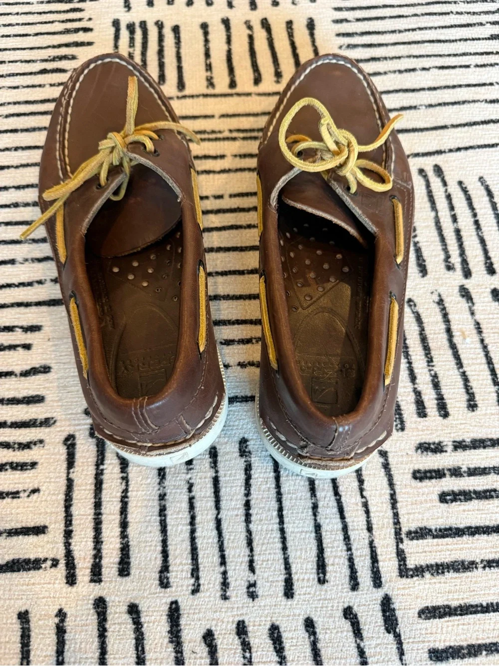 Sperry Top-Sider Men's 7M Authentic Original Brown Leather Boat Shoes 2965306